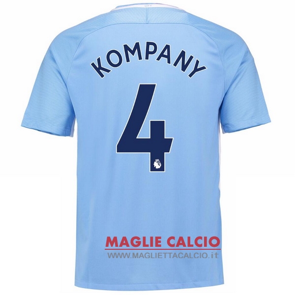 maglietta manchester city 2017-2018 kompany 4 prima